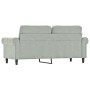 2-seater light gray velvet sofa 140 cm by , Sofas - Ref: Foro24-359529, Price: 238,13 €, Discount: %