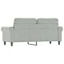 Sofá de 2 plazas de terciopelo gris claro 140 cm de , Sofás - Ref: Foro24-359529, Precio: 192,09 €, Descuento: %