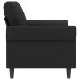2-Sitzer-Sofa aus schwarzem Samt, 140 cm von , Sofas - Ref: Foro24-359534, Preis: 222,70 €, Rabatt: %