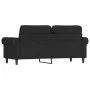 2-Sitzer-Sofa aus schwarzem Samt, 140 cm von , Sofas - Ref: Foro24-359534, Preis: 222,70 €, Rabatt: %