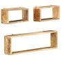 3-Piece Cube Wall Shelf Set Solid Mango Wood by , Shelves and shelves - Ref: Foro24-285844, Price: 101,06 €, Discount: %