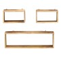 3-teiliges Würfel-Wandregal-Set aus massivem Mangoholz von , Regale und Regale - Ref: Foro24-285844, Preis: 103,70 €, Rabatt: %