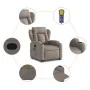 Sillón reclinable de masaje elevable tela gris taupé de , Sillones - Ref: Foro24-3204502, Precio: 346,59 €, Descuento: %