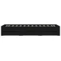 Black engineered wood bed with drawers 90x190 cm by , Beds and slatted bases - Ref: Foro24-3207323, Price: 131,65 €, Discount: %