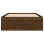 Cama con cajones madera de ingeniería marrón roble 75x190 cm de , Camas y somieres - Ref: Foro24-3207335, Precio: 128,19 €, D...