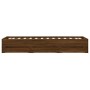 Cama con cajones madera de ingeniería marrón roble 75x190 cm de , Camas y somieres - Ref: Foro24-3207335, Precio: 129,70 €
