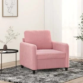 Sillón de terciopelo rosa 60 cm de , Sofás - Ref: Foro24-359425, Precio: 171,22 €, Descuento: %