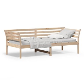 Sofá cama madera maciza de pino 90x200 cm