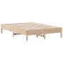 Solid pine wood bed frame 160x200 cm by , Beds and slatted bases - Ref: Foro24-842690, Price: 108,00 €, Discount: %