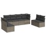 8-piece garden sofa set and gray synthetic rattan cushions by , Garden sets - Ref: Foro24-3249289, Price: 445,66 €, Discount: %