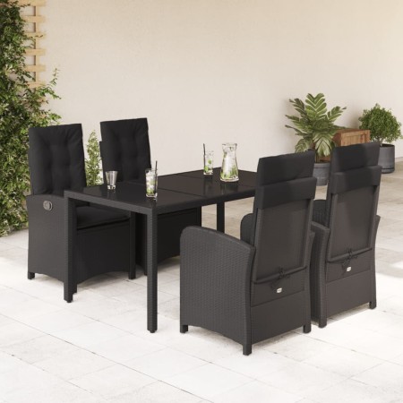 5-piece garden furniture set with black synthetic rattan cushions by , Garden sets - Ref: Foro24-3212206, Price: 583,06 €, Di...