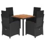 5-piece garden furniture set with black synthetic rattan cushions by , Garden sets - Ref: Foro24-3212231, Price: 603,78 €, Di...