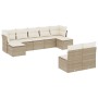 9-teiliges Gartensofa-Set mit beigen synthetischen Rattankissen von , Gartensets - Ref: Foro24-3250107, Preis: 604,58 €, Raba...