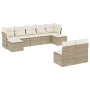 9-teiliges Gartensofa-Set mit beigen synthetischen Rattankissen von , Gartensets - Ref: Foro24-3250107, Preis: 581,25 €, Raba...