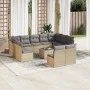 12-piece garden sofa set and brown synthetic rattan cushions by , Garden sets - Ref: Foro24-3250198, Price: 715,47 €, Discoun...