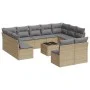 12-piece garden sofa set and brown synthetic rattan cushions by , Garden sets - Ref: Foro24-3250198, Price: 715,47 €, Discoun...