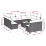 12-piece garden sofa set and brown synthetic rattan cushions by , Garden sets - Ref: Foro24-3250198, Price: 715,47 €, Discoun...