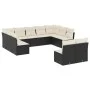 11-piece garden sofa set and black synthetic rattan cushions by , Garden sets - Ref: Foro24-3250185, Price: 588,13 €, Discoun...