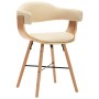 Esszimmerstühle 2 Stk. Kunstleder und gebogenes Holz creme von vidaXL, Essstühle - Ref: Foro24-283140, Preis: 312,91 €, Rabat...