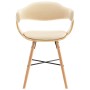 Esszimmerstühle 2 Stk. Kunstleder und gebogenes Holz creme von vidaXL, Essstühle - Ref: Foro24-283140, Preis: 312,91 €, Rabat...