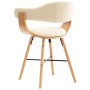 Esszimmerstühle 2 Stk. Kunstleder und gebogenes Holz creme von vidaXL, Essstühle - Ref: Foro24-283140, Preis: 312,91 €, Rabat...
