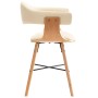 Esszimmerstühle 2 Stk. Kunstleder und gebogenes Holz creme von vidaXL, Essstühle - Ref: Foro24-283140, Preis: 312,91 €, Rabat...