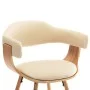 Esszimmerstühle 2 Stk. Kunstleder und gebogenes Holz creme von vidaXL, Essstühle - Ref: Foro24-283140, Preis: 305,98 €, Rabat...