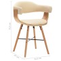 Esszimmerstühle 2 Stk. Kunstleder und gebogenes Holz creme von vidaXL, Essstühle - Ref: Foro24-283140, Preis: 312,91 €, Rabat...