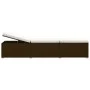 Lounger with cushion and brown synthetic rattan coffee table by , Loungers - Ref: Foro24-317112, Price: 209,02 €, Discount: %