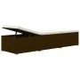 Liege mit Kissen und braunem Couchtisch aus synthetischem Rattan von , Liegen - Ref: Foro24-317112, Preis: 208,98 €, Rabatt: %