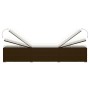 Lounger with cushion and brown synthetic rattan coffee table by , Loungers - Ref: Foro24-317112, Price: 211,58 €, Discount: %