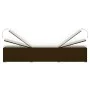 Lounger with cushion and brown synthetic rattan coffee table by , Loungers - Ref: Foro24-317112, Price: 209,02 €, Discount: %