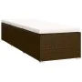 Lounger with cushion and brown synthetic rattan coffee table by , Loungers - Ref: Foro24-317112, Price: 209,02 €, Discount: %