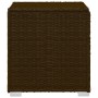 Lounger with cushion and brown synthetic rattan coffee table by , Loungers - Ref: Foro24-317112, Price: 211,58 €, Discount: %
