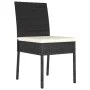 Garten-Esszimmerstühle, 4 Einheiten, schwarzes synthetisches Rattan von , Gartenstühle - Ref: Foro24-317167, Preis: 159,21 €,...