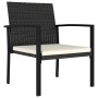 Garten-Esszimmerstühle, 4 Einheiten, schwarzes synthetisches Rattan von , Gartenstühle - Ref: Foro24-317171, Preis: 137,21 €,...