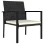 Sillas de comedor de jardín 4 unidades ratán sintético negro de , Sillas de jardín - Ref: Foro24-317171, Precio: 135,56 €, De...