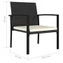 Sillas de comedor de jardín 4 unidades ratán sintético negro de , Sillas de jardín - Ref: Foro24-317171, Precio: 135,56 €, De...
