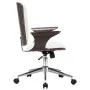 Silla de oficina giratoria cuero sintético madera curva blanco de vidaXL, Sillas de oficina - Ref: Foro24-283133, Precio: 119...
