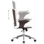 Silla de oficina giratoria cuero sintético madera curva blanco de vidaXL, Sillas de oficina - Ref: Foro24-283133, Precio: 119...