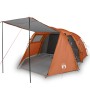 Tienda de camping con túnel 4 personas impermeable gris naranja de , Tiendas de campaña - Ref: Foro24-94399, Precio: 150,63 €...