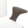 Silla de oficina giratoria cuero sintético madera curva blanco de vidaXL, Sillas de oficina - Ref: Foro24-283133, Precio: 119...