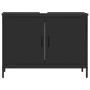Schwarzer Waschbeckenunterschrank aus Holzwerkstoff, 80 x 30 x 60 cm von , Schminktische - Ref: Foro24-842451, Preis: 57,95 €...