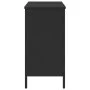 Schwarzer Waschbeckenunterschrank aus Holzwerkstoff, 80 x 30 x 60 cm von , Schminktische - Ref: Foro24-842451, Preis: 57,95 €...