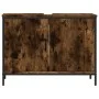 Engineered wood bathroom sink cabinet smoked oak 80x30x60 cm by , Dressing tables - Ref: Foro24-842453, Price: 62,19 €, Disco...