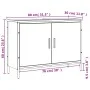 Engineered wood bathroom sink cabinet smoked oak 80x30x60 cm by , Dressing tables - Ref: Foro24-842453, Price: 62,19 €, Disco...