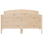 Bettgestell mit Kopfteil aus massivem Kiefernholz 120x190 cm von , Betten und Lattenroste - Ref: Foro24-3216185, Preis: 175,2...