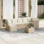 Garden sofa set with beige cushions 8 pcs PE rattan by , Garden sets - Ref: Foro24-3249817, Price: 510,50 €, Discount: %