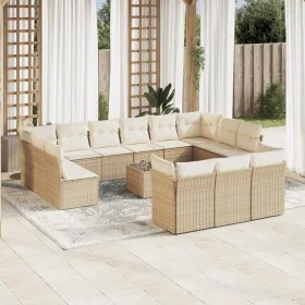 14-piece garden sofa set with beige synthetic rattan cushions by , Garden sets - Ref: Foro24-3250297, Price: 961,65 €, Discou...