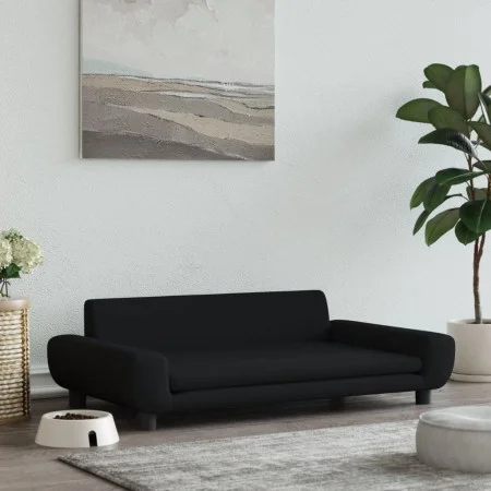 Hundebett aus schwarzem Samt, 100 x 54 x 33 cm von , Betten für Hunde - Ref: Foro24-171985, Preis: 104,86 €, Rabatt: %